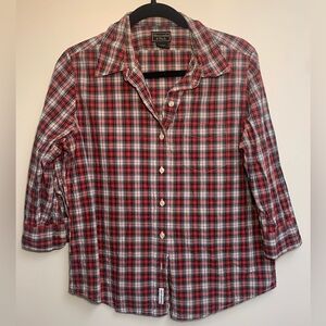 ABERCROMBIE & FITCH 90’s vintage Red Plaid Shirt